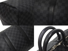 Load image into Gallery viewer, LOUIS VUITTON ルイヴィトン キーポル バンドリエール55 ボストンバッグ N41413 ダミエグラフィット ブラック 美品 中古 44c073710