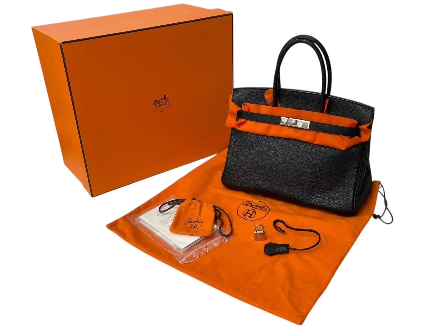 エルメス HERMES バーキン30 ハンドバッグ バッグ トゴ トゴ レディース ブラック系 【中古】 HERMES エルメス バーキン30 ハンドバッグ トゴ ブラック シルバー金具