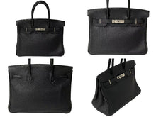 Load image into Gallery viewer, HERMES エルメス バーキン30 ハンドバッグ トゴ ブラック シルバー金具 ☐J刻印 2006年 美品 中古 4c073714