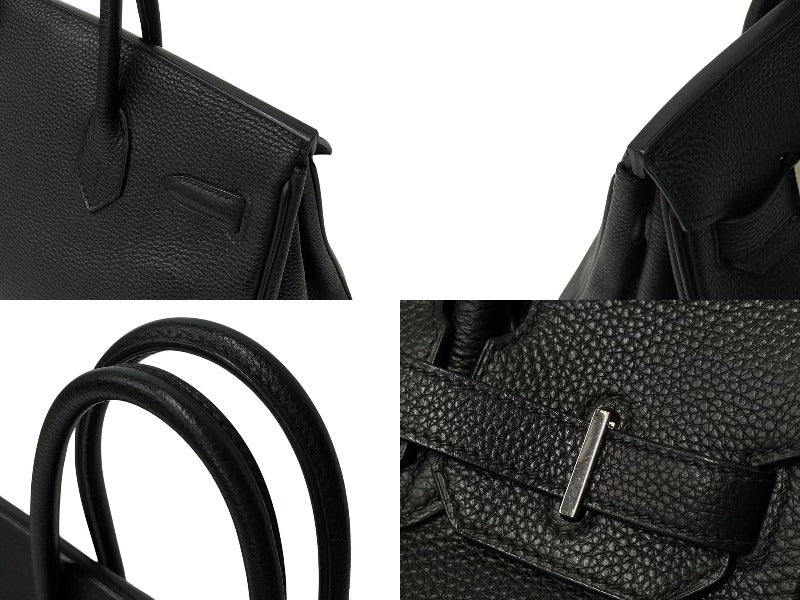 HERMES エルメス バーキン30 ハンドバッグ トゴ ブラック シルバー金具 ☐J刻印 2006年 美品 中古 4c073714