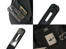 Load image into Gallery viewer, HERMES エルメス バーキン30 ハンドバッグ トゴ ブラック シルバー金具 ☐J刻印 2006年 美品 中古 4c073714