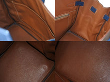 Load image into Gallery viewer, HERMES エルメス バーキン35 ハンドバッグ クシュベル ゴールド ブルーインディゴ シルバー金具 □C刻印 1999年 美品 中古 4c073715