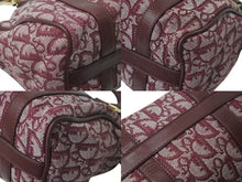 画像をギャラリービューアに読み込む, Christian Dior クリスチャンディオール トロッター ミニハンドバッグ PZ0052 キャンバス レザー ワインレッド ゴールド 美品 中古 4c073719