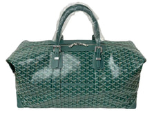 画像をギャラリービューアに読み込む, 新品未使用 GOYARD ゴヤール ボーイング 55 ヘリンボーン PVC レザー ボストンバッグ グリーン 2025年 中古 4c073725