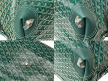 画像をギャラリービューアに読み込む, 新品未使用 GOYARD ゴヤール ボーイング 55 ヘリンボーン PVC レザー ボストンバッグ グリーン 2025年 中古 4c073725