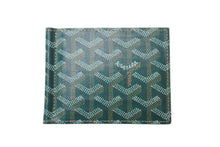 画像をギャラリービューアに読み込む, 新品未使用 GOYARD ゴヤール 財布 サントマ STTHOMPMLTY01CL01P マネークリップ カードケース グリーン PVC レザー 中古 4c073728