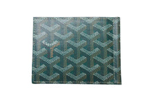 画像をギャラリービューアに読み込む, 新品未使用 GOYARD ゴヤール 財布 サントマ STTHOMPMLTY01CL01P マネークリップ カードケース グリーン PVC レザー 中古 4c073728