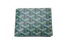 画像をギャラリービューアに読み込む, 新品未使用 GOYARD ゴヤール ヴィクトワール ウォレット 二つ折り財布 グリーン ゴヤールディンキャンバス 中古 4c073729