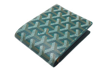 画像をギャラリービューアに読み込む, 新品未使用 GOYARD ゴヤール ヴィクトワール ウォレット 二つ折り財布 グリーン ゴヤールディンキャンバス 中古 4c073729