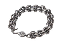 画像をギャラリービューアに読み込む, CHROME HEARTS クロムハーツ DOUBLE B RING ダブルBリング ブレスレット 重量約47.2g 腕回り約18.5cm 1998/.925刻印 美品 中古 4c073734