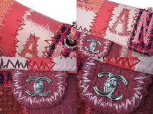 Load image into Gallery viewer, 極美品 CHANEL シャネル デカマトラッセ 30 ラージ ショルダーバッグ フランス製 ツイード レザー ピンク シルバー金具 中古 4c073736