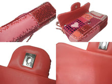 Load image into Gallery viewer, 極美品 CHANEL シャネル デカマトラッセ 30 ラージ ショルダーバッグ フランス製 ツイード レザー ピンク シルバー金具 中古 4c073736