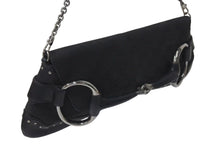 Load image into Gallery viewer, GUCCI グッチ ホースビット GG柄 ワンショルダーバッグ ハンドバッグ 119188 キャンバス レザー ブラック シルバー金具 美品 中古 4c073737