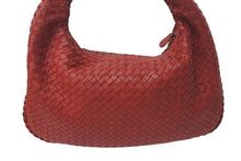 Load image into Gallery viewer, BOTTEGA VENETA ボッテガ ヴェネタ イントレチャート ホーボーバッグ ワンショルダーバッグ レザー レッド 美品 4c073738