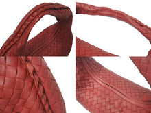 Load image into Gallery viewer, BOTTEGA VENETA ボッテガ ヴェネタ イントレチャート ホーボーバッグ ワンショルダーバッグ レザー レッド 美品 4c073738