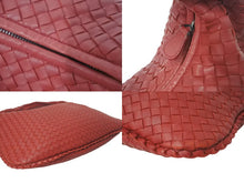 Load image into Gallery viewer, BOTTEGA VENETA ボッテガ ヴェネタ イントレチャート ホーボーバッグ ワンショルダーバッグ レザー レッド 美品 4c073738