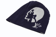画像をギャラリービューアに読み込む, 新品未使用 LOUIS VUITTON ルイヴィトン BONNET FACES ボンネットフェイシズ ビーニー ニットキャップ M5225A 25AW ネイビー 中古 4c073749