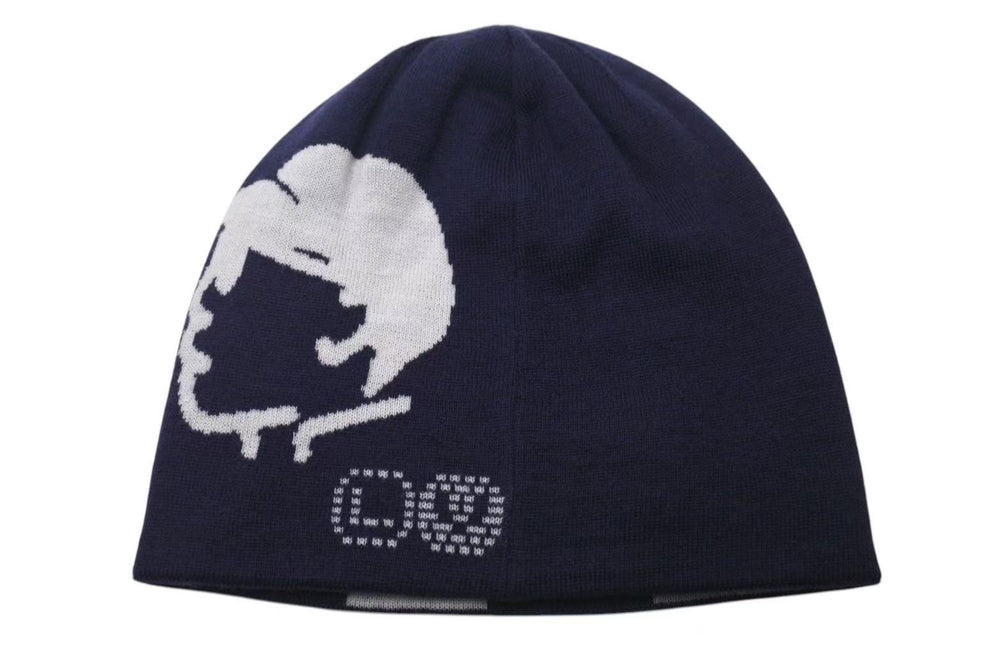 新品未使用 LOUIS VUITTON ルイヴィトン BONNET FACES ボンネットフェイシズ ビーニー ニットキャップ M5225A 25AW ネイビー 中古 4c073750