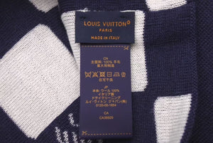 New and unused LOUIS VUITTON BONNET FACES Beanie Knit Cap M5225A 25AW Navy Used 4c073750