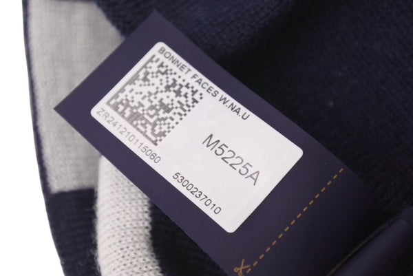 New and unused LOUIS VUITTON BONNET FACES Beanie Knit Cap M5225A 25AW Navy Used 4c073751