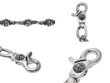 画像をギャラリービューアに読み込む, 極美品 CHROME HEARTS クロムハーツ C CROSS SHORT-T 2クリップカットアウトCHプラス シルバーウォレットチェーン 中古 4c073758