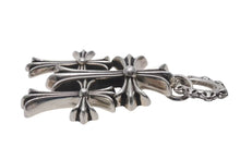 画像をギャラリービューアに読み込む, 極美品 CHROME HEARTS クロムハーツ ラージ 3CH トリプル クロス ペンダント トップ シルバー シルバー925 中古 4c073759