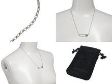 画像をギャラリービューアに読み込む, 新品未使用 CHROME HEARTS クロムハーツ セーフティピン ネックレス 1Pダイヤ 18インチ シルバー 6.9g ペンダントトップ シルバー925 中古 4c073764