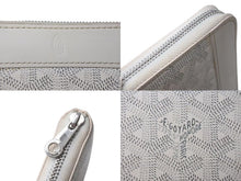 画像をギャラリービューアに読み込む, GOYARD ゴヤール マティニョンPM 二つ折り財布 コインケース ホワイト PVC レザー シルバー金具 美品 中古 4c073770