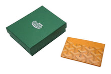 Load image into Gallery viewer, 新品未使用 GOYARD ゴヤール サンシュルピス カードケース 名刺入れ STSULPPMLTY08CL08X PVC レザー イエロー 中古 4c073772
