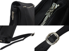 画像をギャラリービューアに読み込む, 新品同様 CHROME HEARTS クロムハーツ 新型 Softshoulder ソフトショルダーバッグ レザー ブラック シルバー金具 中古 4c073773