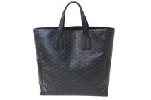 画像をギャラリービューアに読み込む, 新品未使用 GOYARD ゴヤール サックヴォルテール 限定 トートバッグ 綿 麻 オール フランス製 ブラック ブラック金具 中古 4c073778