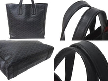 画像をギャラリービューアに読み込む, 新品未使用 GOYARD ゴヤール サックヴォルテール 限定 トートバッグ 綿 麻 オール フランス製 ブラック ブラック金具 中古 4c073778