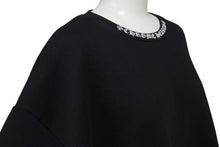 画像をギャラリービューアに読み込む, 極美品 CHROME HEARTS クロムハーツ スウェット トレーナー サイズM 新型 ネックロゴ アームプリント ブラック コットン 中古 4c073779