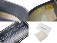 Load image into Gallery viewer, CHANEL シャネル ココマーク 名刺入れ 定期入れ キルティング 12番台 ラムスキン グレー シルバー金具 美品 中古 4c073780