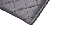 Load image into Gallery viewer, CHANEL シャネル ココマーク 名刺入れ 定期入れ キルティング 12番台 ラムスキン グレー シルバー金具 美品 中古 4c073780