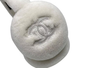 新品未使用 CHANEL シャネル イヤーマフ ホワイト ファー ココマーク