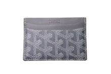 画像をギャラリービューアに読み込む, GOYARD ゴヤール サンシュルピス カードケース グレー PVC STSULPPMLTY51CL51X 小物 ロゴ 名刺入れ 美品 中古 4c073783