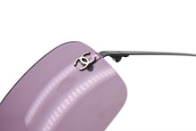 Load image into Gallery viewer, CHANEL シャネル リムレス サングラス パープル ココマーク 眼鏡 アイウェア ロゴ 小物 プラスチック メッキ 62☐17 4017 美品 中古 4c073784