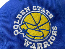 Load image into Gallery viewer, 極美品 JUSTDON ジャストドン Mitchell＆Ness NBA ミッチェルアンドネス HWC ウォーリアーズ スナップバックキャップ ブルー 中古 4c073786