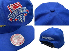 Load image into Gallery viewer, 極美品 JUSTDON ジャストドン Mitchell＆Ness NBA ミッチェルアンドネス HWC ウォーリアーズ スナップバックキャップ ブルー 中古 4c073786