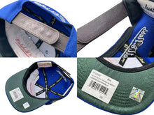 Load image into Gallery viewer, 極美品 JUSTDON ジャストドン Mitchell＆Ness NBA ミッチェルアンドネス HWC ウォーリアーズ スナップバックキャップ ブルー 中古 4c073786