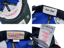 Load image into Gallery viewer, 極美品 JUSTDON ジャストドン Mitchell＆Ness NBA ミッチェルアンドネス HWC ウォーリアーズ スナップバックキャップ ブルー 中古 4c073786