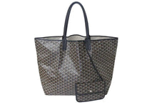 画像をギャラリービューアに読み込む, 極美品 GOYARD ゴヤール サンルイ XXL トートバッグ ハンドバッグ PVC レザー ブラック ヘリンボーン 中古 4c073798