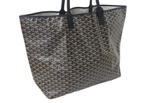 画像をギャラリービューアに読み込む, 極美品 GOYARD ゴヤール サンルイ XXL トートバッグ ハンドバッグ PVC レザー ブラック ヘリンボーン 中古 4c073798
