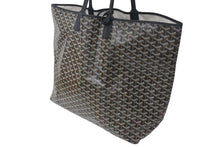 画像をギャラリービューアに読み込む, 極美品 GOYARD ゴヤール サンルイ XXL トートバッグ ハンドバッグ PVC レザー ブラック ヘリンボーン 中古 4c073798