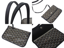画像をギャラリービューアに読み込む, 極美品 GOYARD ゴヤール サンルイ XXL トートバッグ ハンドバッグ PVC レザー ブラック ヘリンボーン 中古 4c073798