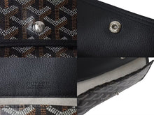 画像をギャラリービューアに読み込む, 極美品 GOYARD ゴヤール サンルイ XXL トートバッグ ハンドバッグ PVC レザー ブラック ヘリンボーン 中古 4c073798