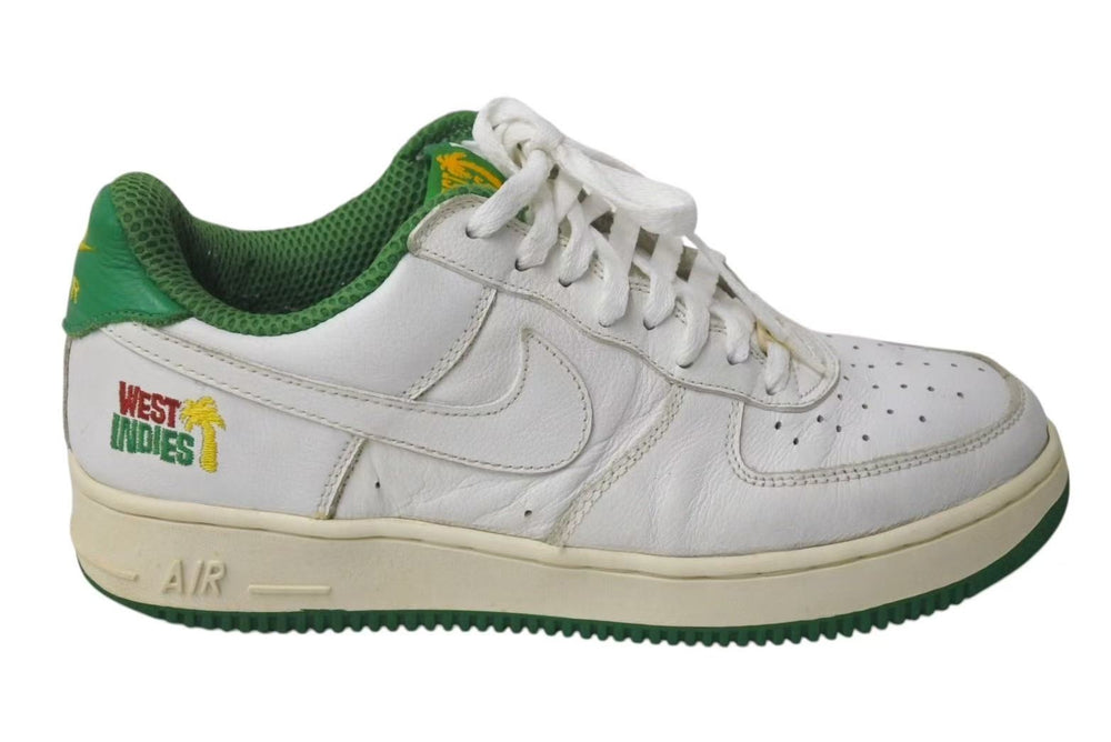 NIKE ナイキ AirForce1 エアーフォースワン Low Retro QS West Indies スニーカー 2001 限定版 ホワイト グリーン 良品 中古 4c073799
