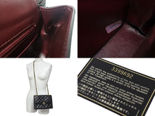 Load image into Gallery viewer, CHANEL シャネル Wフラップ Wチェーンショルダーバッグ 3番台 パリ限定 ラムスキン ココマーク キルティング ブラック 美品 中古 4c073810