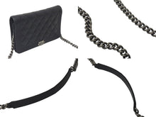 Load image into Gallery viewer, 新品未使用 CHANEL シャネル ボーイシャネル チェーンウォレット 長財布 AP1117 28番台 キャビアスキン ココマーク ブラック 中古 4c073811